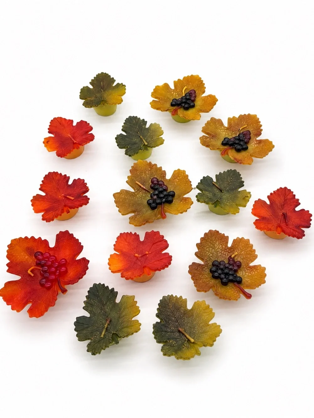 Illuminations Autumn Leaf & Berry Candle Set 13-Piece Fall Harvest Decor NWT